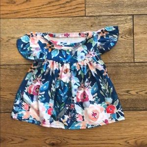 Girls knot cotton dress